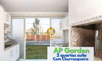 Apartamento Garden 2 quartos, 1 suíte semi mobiliado no Residencial Posiville, varanda gourmet com churrasqueira e 1 vaga no subsolo. Ecoville