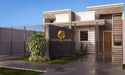 Casa térrea com 2 quartos, sala com pé direito duplo no Ganchinho, divisa com Umbará Sítio Cercado Curitiba