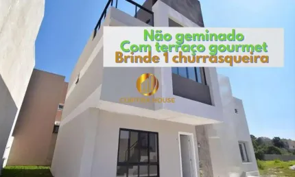 Sobrado não geminado 3 quartos, 1 suíte e terraço gourmet condomínio