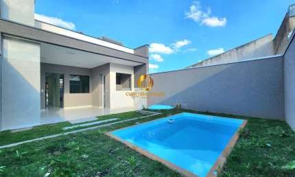 Casa Alto padrão 3 quartos sendo 1 suíte e com piscina no Eucaliptos Fazenda Rio Grande PR