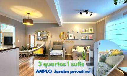 Sobrado 3 Quartos sendo 1 suíte com garden privativo no Pinheirinho, o mais privativo, última unidade do Residencial Las Brumas