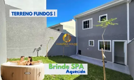 Sobrado 2 suítes com amplo terreno nos fundos para ampliações alto boqueirão