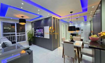 Lindo apartamento 3 quartos sendo 1 suíte,  Condomínio UP LIFE Pinheirinho semi mobiliado e decorado!