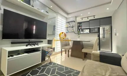 Apartamento semi Mobiliado, 2 Quartos no Condomínio Parque Castellammare Pinheirinho