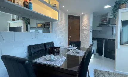Lindo imóvel com 01 quarto separado, totalmente mobiliado e projetado