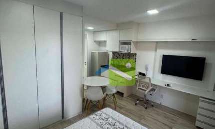 Flat com 1 dormitório para alugar, 31 m² por R$ 5.175,91/mês - Moema - São Paulo/SP