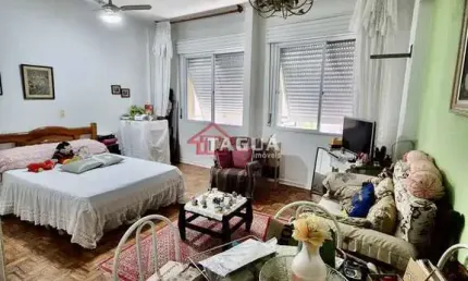 Apartamento com 1 quarto, ponta da praia, santos - r$ 360 mil, cod: 517