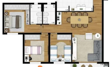 Apartamento com 2 quartos à venda na Est Abade Biagino Chieffi, Pagador de Andrade, Jacareí