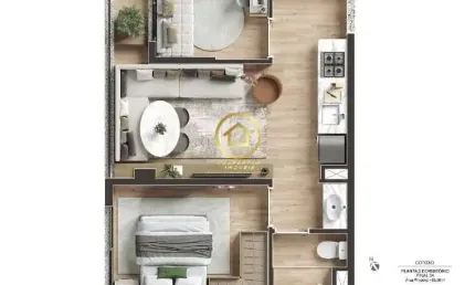Apartamento com 1 quarto à venda na Rua Cotoxó, 105, Pompéia, São Paulo por R$ 413.322
