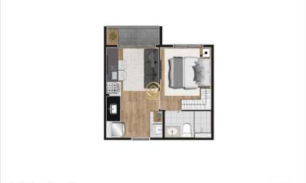 Apartamento com 2 quartos à venda na Rua Doutor Sérgio Meira, 280, Barra Funda, São Paulo por R$ 219.000