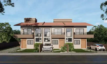 Casas geminadas de alto padrão no bairro alto arroio - imbituba