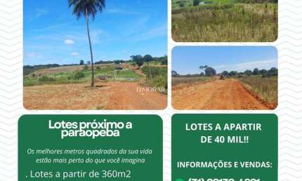 Terreno à venda em Anguereta, Curvelo  por R$ 40.000