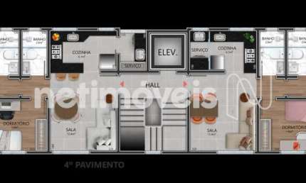 Apartamento com 2 quartos à venda na Rua Dona Queridinha, Itapoã, Belo Horizonte