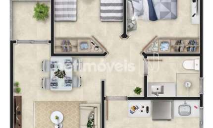 Venda Apartamento 2 quartos Cândida Ferreira Contagem