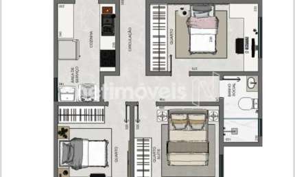Apartamento com 3 quartos à venda na Rua Augustus William Parish, Santa Amélia, Belo Horizonte