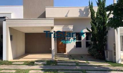 TRISTAR REALTY - CA0275 -  CASA TERREA CONDOMINIO CLUBE - AT 150m² - AC 105m² - CONDOMINIO MONTREAL RESIDENCE - INDAIATUBA SP