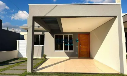 TRISTAR REALTY - CA0490 - CASA TERREA EM CONDOMINIO FECHADO PARA LOCAÇÃO - JARDIM PARK REAL - AT. 150m² - AC. 105m² - INDAIATUBA - SP