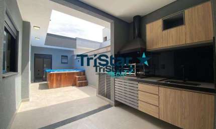 CA0128 - CASA TERREA COM ACABAMENTO UNICO SENDO 03 SUÍTES COM LOCALIZAÇÃO EM CONDOMINIO CLUBE - AT. 200m² - AC. 135m² - PARK GRAN RESEVE INDAIATUBA SP