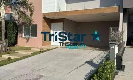 TRISTAR REALTY -CA0322 - BELÍSSIMO SOBRADO PARA LOCAÇÃO EM CONDOMINIO CLUBE ALTO PADRÃO - AT. 300m²  AC. 278m², RESIDENCIAL MARIA DULCE, INDAIATUBA-SP