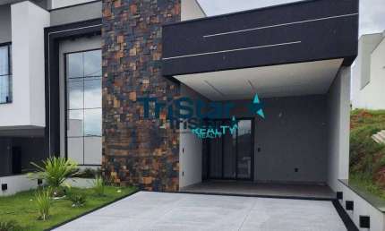 CA0114 - CA0114 - CASA NOVA TERREA OTIMA OPORTUNIDADE EM CONDOMINIO FECHADO COM LAZER COMPLETO - AT. 204m² - AC. 140m² - PARK GRAN RESERVE INDAIATUBA