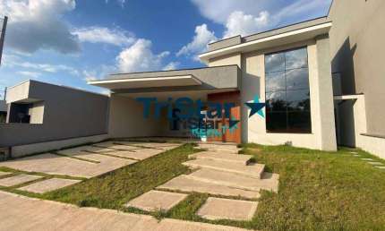 CA0135 - CASA COM 03 SUITES EM CONDOMINIO CLUBE EM FASE DE ACABAMENTO - AT. 300m² - AC. 200m² - PARK GRAN RESERVE INDAIATUBA SP
