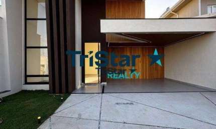 TRISTAR REALTY - CA0280 - CASA NOVA COM PISCINA EM CONDOMINIO - AT. 309,71m² - AC. 195m² - RESIDENCIAL EVIDENCIAS - INDAIATUBA - SP