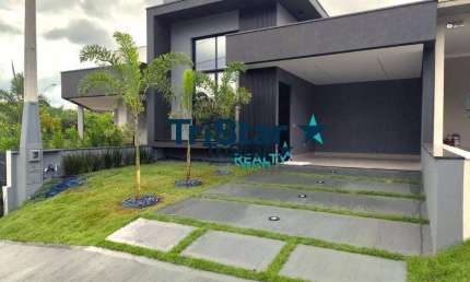 TRISTAR REALTY - CA0139 - CASA TERREA NOVA COM 02 SUÍTES EM CONDOMINIO FECHADO - AT. 200m² - AC. 134m² - PARK GRAN RESERVE - INDAIATUBA - SP