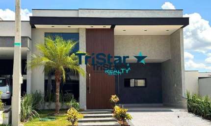 TRISTAR REALTY - CA0086 - CASA RECÉM ENTREGUE COM ACABAMENTO UNICO EM CONDOMINIO FECHADO - AT. 200m² -AC. 132m² - PARK GRAN RESERVE - INDAIATUBA - SP
