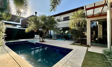 CA0498 - SUNTUOSO SOBRADO MOBILIADO EM CONDOMINIO ALTO PADRAO - MAISON DU PARC