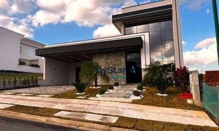 TRISTAR REALTY - CA0499 - ENCANTADORA CASA NOVA LOCALIZADA NO PRESTIGIADO CONDOMINIO LONDON PARK - AT. 300m² - AC. 196m² - INDAIATUBA - SP