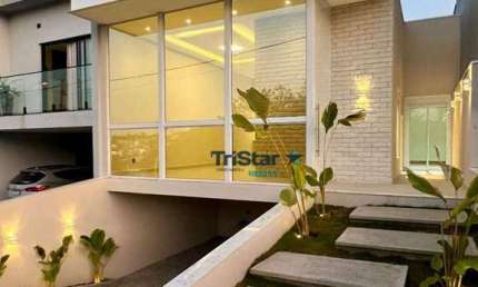 TRISTAR REALTY - CA0512 - CASA TERREA CONCEITO ABERTO COM PISCINA EM CONDOMINIO FECHADO - AT. 280m² - AC. 170m² - PARK GRAN RESERVE - INDAIATUBA - SP