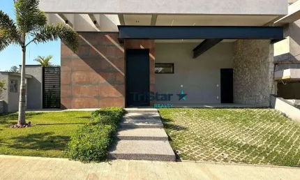 Tristar realty - ca0518 - casa terrea com arquitetura comtemporânea - at. 360m² - ac. 197m² - villa sapezal - indaiatuba -sp