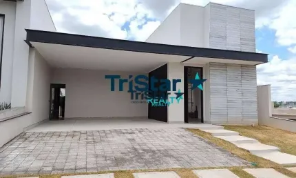 TRISTAR REALTY - CA0389 - CASA MODERNA COM ÓTIMA LOCALIZAÇÃO CONDOMINIO LONDON PARK - AT. 300m² - AC. 177m² - INDAIATUBA - SP