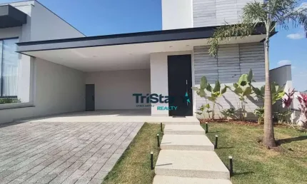 Tristar realty - ca0389 - casa moderna com ótima localização condominio london park - at. 300m² - ac. 177m² - indaiatuba - sp