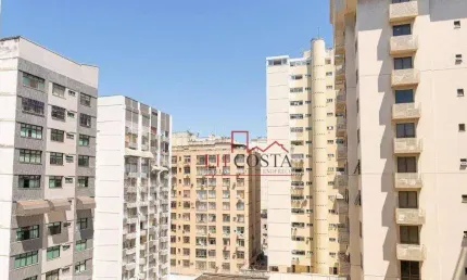Apto na primeira quadra da Praia com 2 dormitórios (transformou o qto de empregada em 3º quarto)  à venda, 100 m² por R$ 630.000 - Icaraí - Niterói/RJ