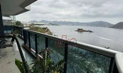 Apartamento em Alto Padrão com Vista total Mar,  4 dormitórios (todos suítes)  à venda, 351 m² por R$ 3.000.000 - Boa Viagem - Niterói/RJ