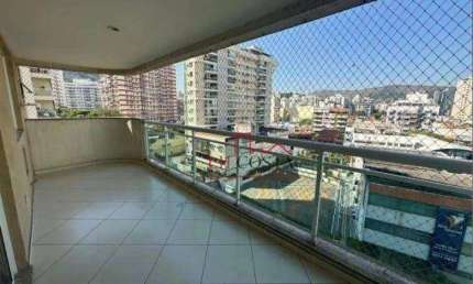 Apartamento próximo ao Largo do Marrão  frente, varandão,  2 dormitórios sendo 1 suíte  à venda, 72 m² por R$ 590.000 - Santa Rosa - Niterói/RJ
