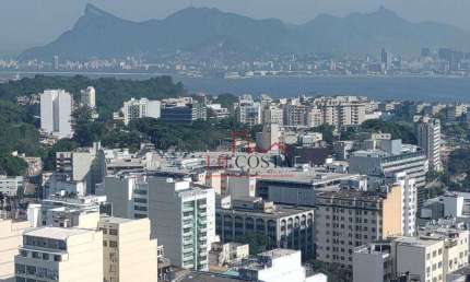 Sala com vista deslumbrante para Baía de Guanabara e Cristo-Sala, 56 m² - venda por R$ 180.000 - Centro - Niterói-ESTUDA PERM