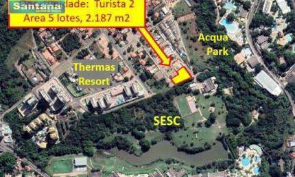 Área à venda, 2187 m² por R$ 700.000,00 - Do Turista II - Caldas Novas/GO