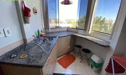 Apartamento com sacada 1 quarto venda, 32 m² R$ 78.000 - Aqua ville no Centro - Caldas Novas/GO