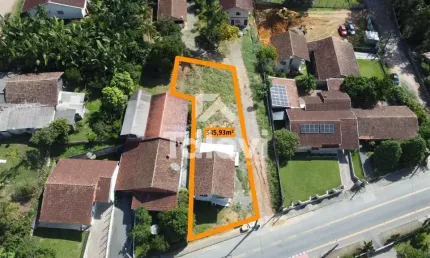 Terreno à venda no centro, pomerode  por r$ 420.000