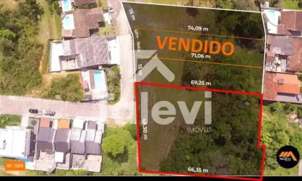 Terreno à venda no centro, pomerode  por r$ 550.000