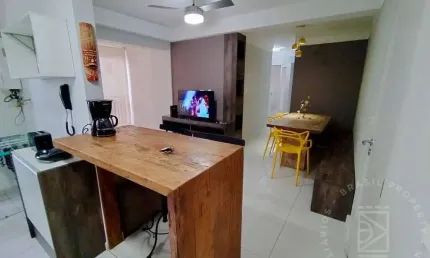 Apartamento locação, mobiliado, 2 quartos, 65m², 2 banheiros, 2 vagas - sjc