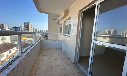 Apartamento para Venda em Praia Grande, Guilhermina, 2 dormitórios, 1 suíte, 2 banheiros, 1 vaga