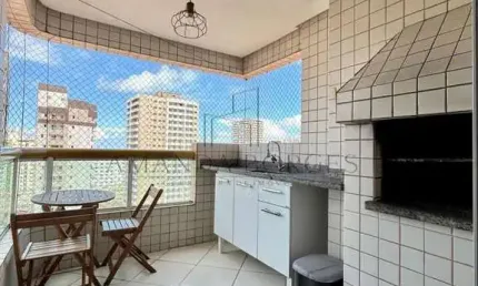 Apartamento para Venda em Praia Grande, Aviação, 1 dormitório, 1 suíte, 2 banheiros, 1 vaga