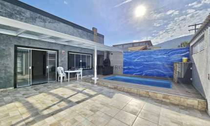 Casa para Venda em Praia Grande, Solemar, 3 dormitórios, 1 suíte, 3 banheiros, 2 vagas