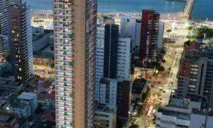Apartamento com 1 dormitório à venda, 60 m² por R$ 894.700,26 - Meireles - Fortaleza/CE