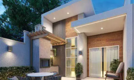 Casa com 3 dormitórios à venda, 91 m² por R$ 340.000,00 - Grilo - Caucaia/CE
