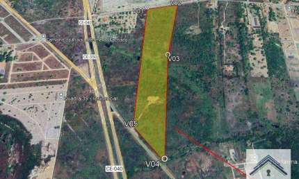 Terreno à venda, 15400 m² por R$ 1.200.000,00 - Centro - Cascavel/CE
