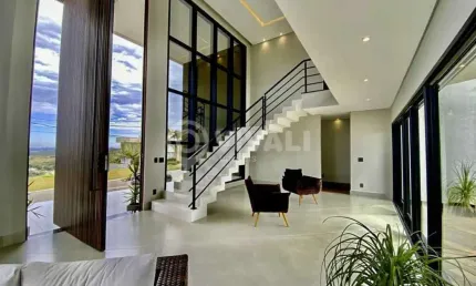 Casa em condomínio fechado com 4 quartos à venda na Rua Abrahão Kalil Aun, Condomínio Campo de Toscana, Vinhedo, 365 m2 por R$ 3.890.000